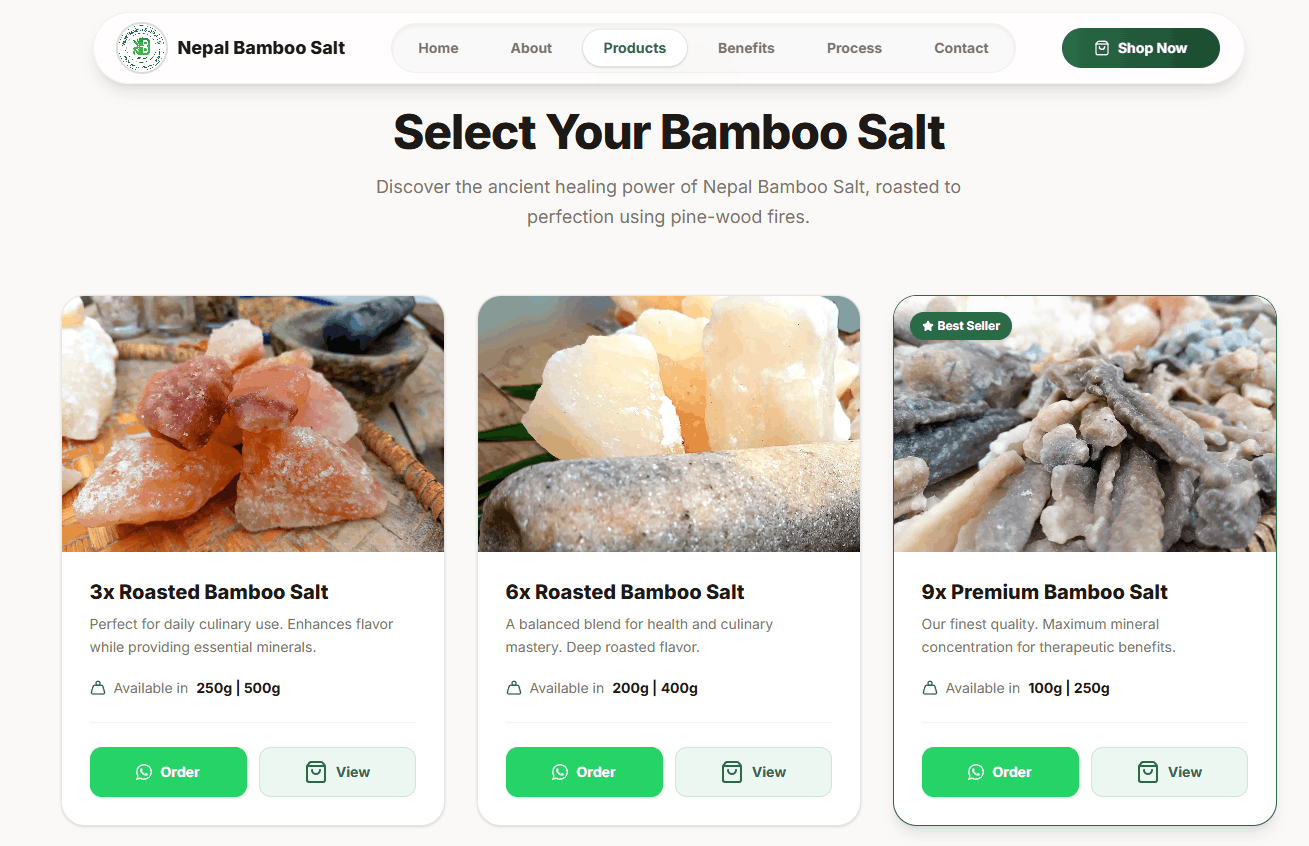 Nepal Bamboo Salt screenshot 1