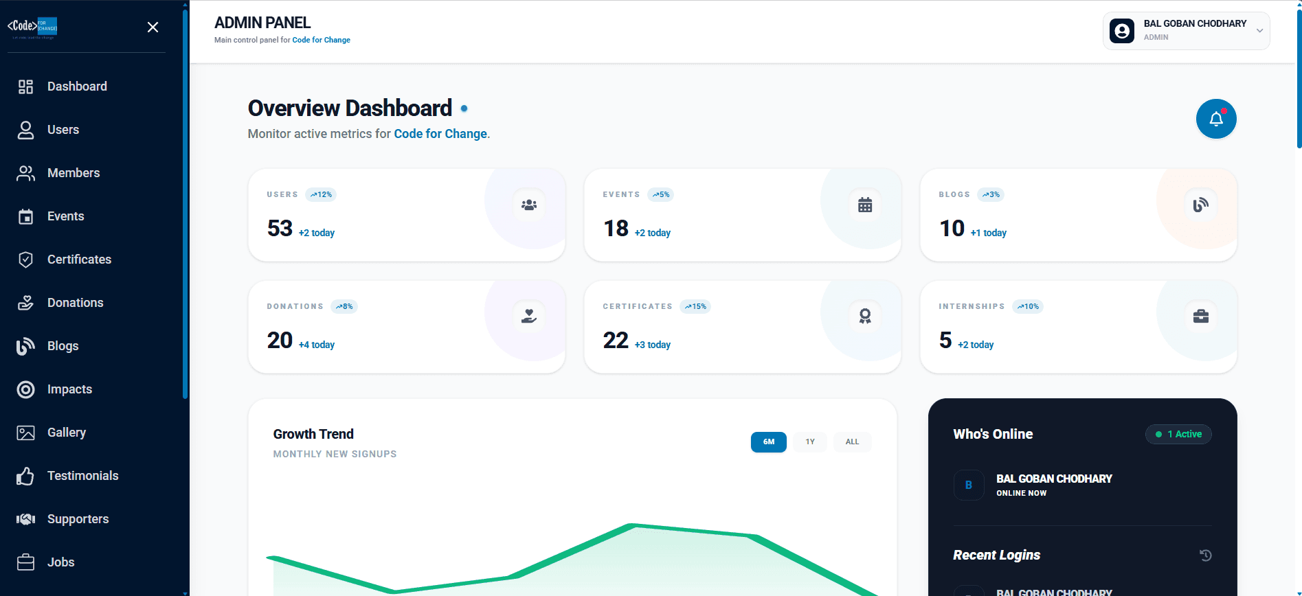 Code for Change screenshot 3