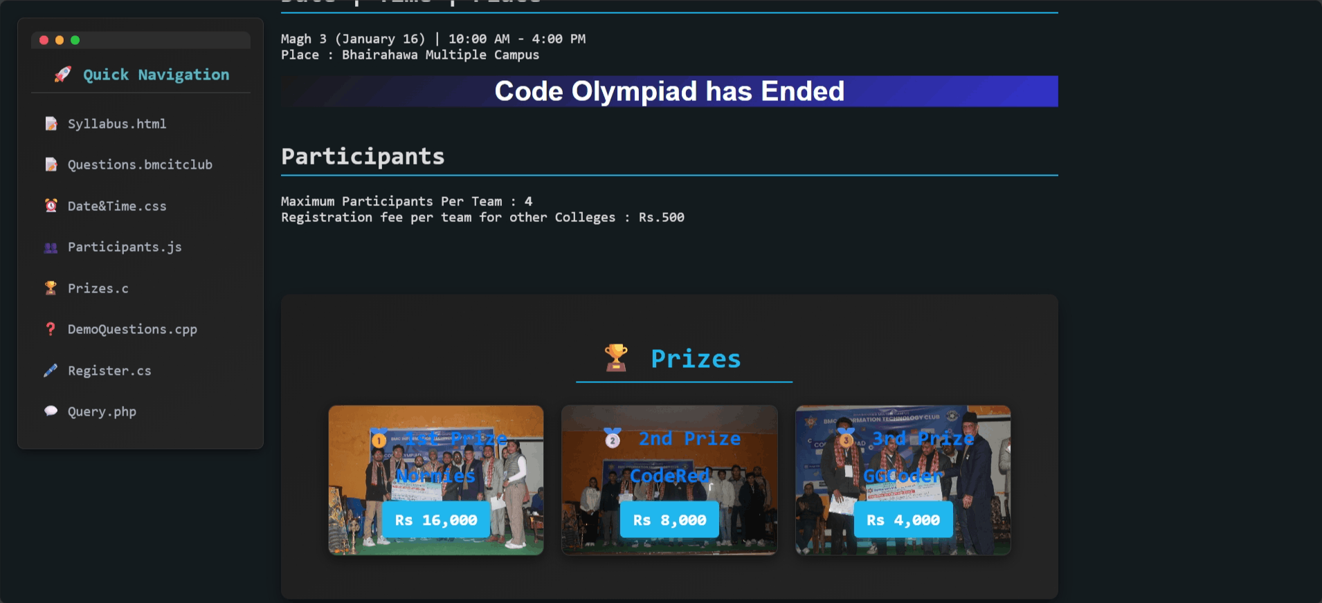 Code Olympiad screenshot 3