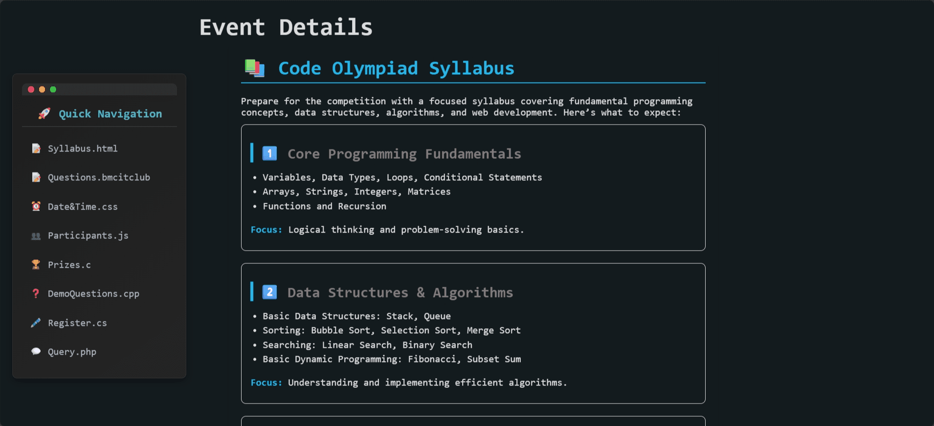 Code Olympiad screenshot 1