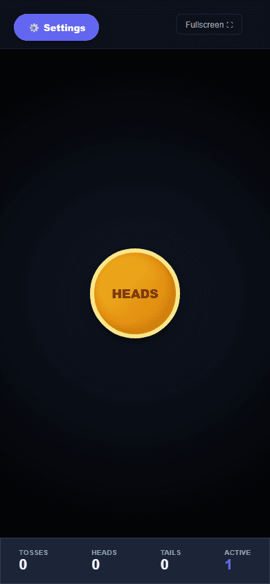 Coin Toss Simulator screenshot 3