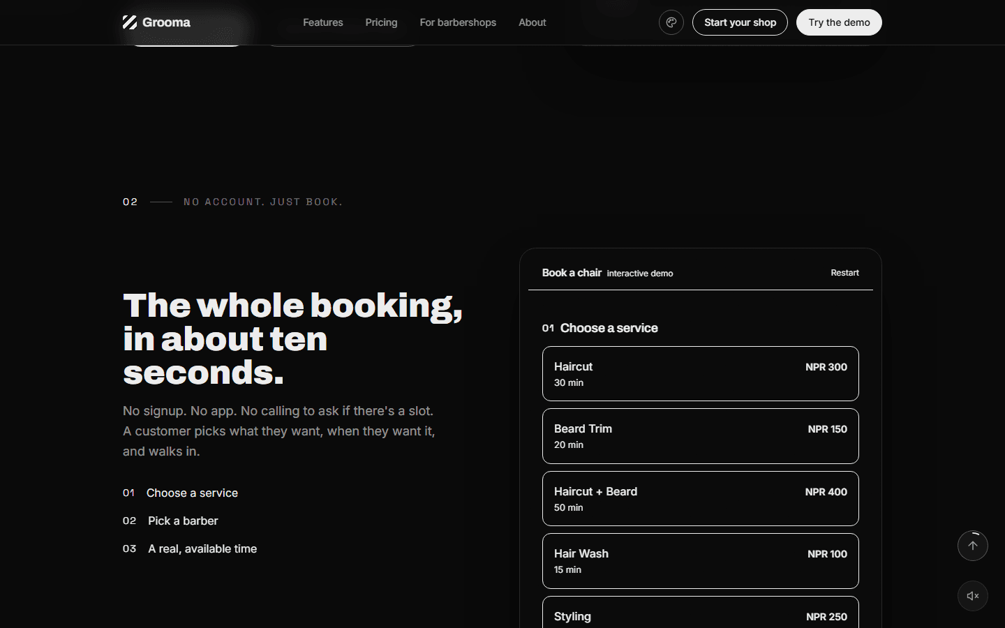 Grooma screenshot 2