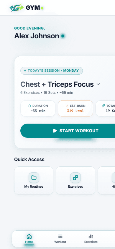 Gym Log screenshot 2