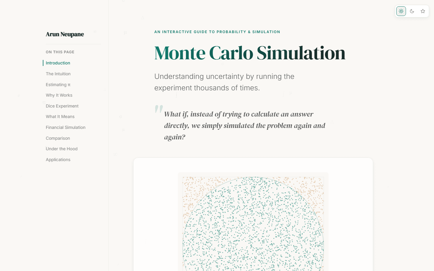 Monte Carlo Simulation screenshot 1