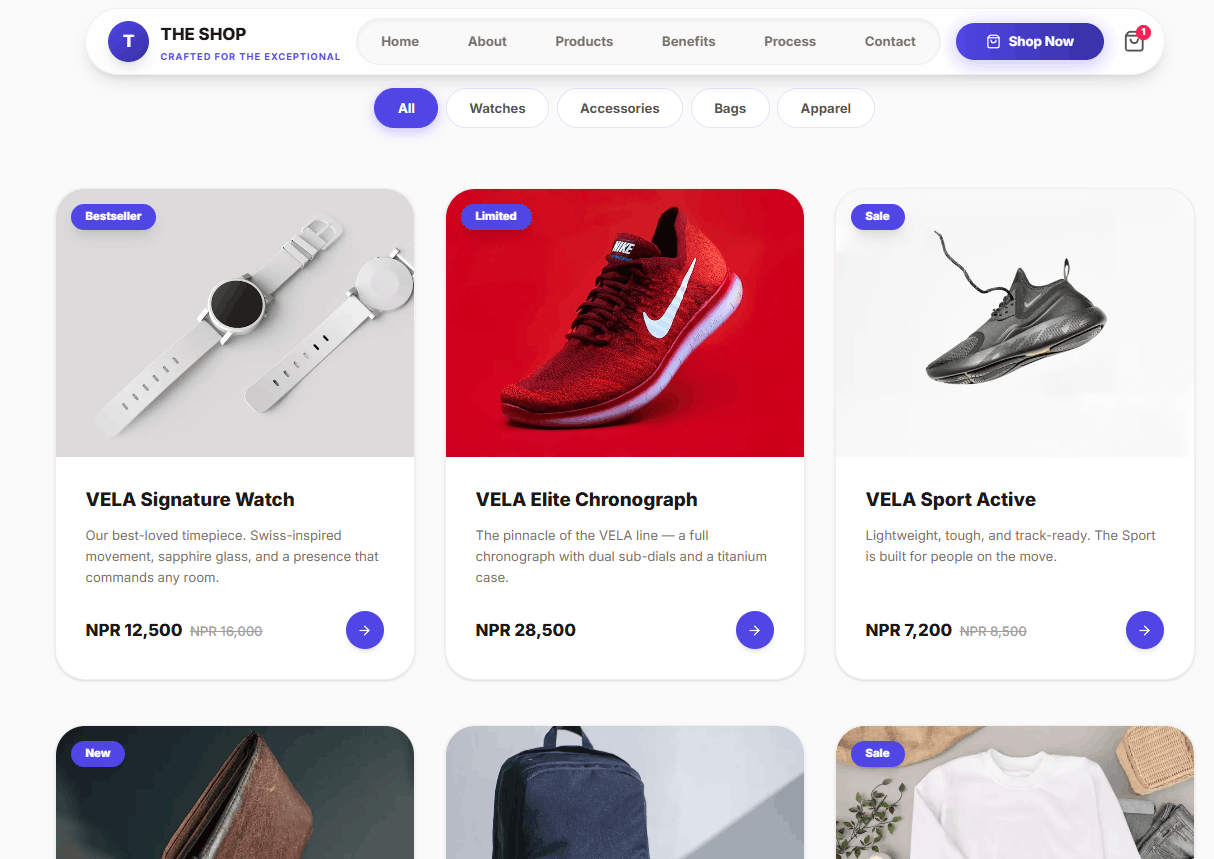 Sajilo Static Template screenshot 1